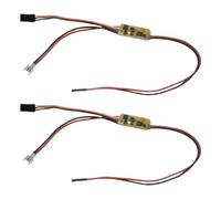 ZenithRide 2PCS 3-6V 15A 1S Mute Brushed ESC One-way Electronic Speed Controller BEC Step-up To 5V 600mA Compatible With RC Model Airplane N30 Motors