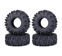 ZenithRide 4Pcs 33x70x27mm Rubber Wheel Tires Swamper Mud Terrain Compatible with 1/24 1/18 Scale RC Crawler Car Upgrade Parts Compatible With SCX24 Models(Type A 4Pcs)