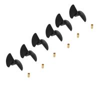 ZenithRide 6PCS DIY RC Boat Propeller 2 Diameter 38 40 45 47mm Pitch 40mm Nylon Paddle Aperture 4mm Props With Copper Sleeve(6pcs 45x4mm)