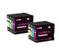ZenithRide Ink Cartridge PGI-2500 PGI-2500XL 2500XL With MAXIFY IB4050 IB4150 MB5050 Printer(2BK-2C-2M-2Y)