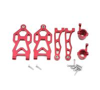 ZenithRide Metal Steering Cup Set Front And Rear Arm Compatible With 16101 16102 16103 16106 16201 Q130A Q130B Q141 Q117 1 16 Scale RC Car Upgrade Replacement Parts(Front)