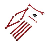 ZenithRide Pull Rod Kit for FMS 1/24 Scale FCX24M Camel Cup D110 First Generation Discovery RC Model(Red)