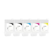 ZenithRide Refillable Ink Cartridge With Permanent Chips 130ML 5Colors Set Compatible With TM-200 TM200 TM-205 TM-300 TM-305 TM300