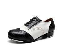 Zenithuxe Low Heel Tap Shoes.Unisex Tap Dance Shoes. Tap Shoe For Beginner.Customized Aluminum Plate,breathable And Comfortable.