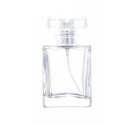 Zénitude Glassworks 100ml Empty Glass Perfume Spray Bottle Refillable Rectangular Silver