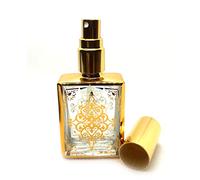 Zénitude Glassworks 15ml Empty Glass Perfume Bottle with Fine Mist Atomiser Small Spray Bottle Pocket/Travel Size Gold Bottle