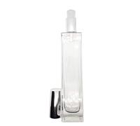 Zénitude Glassworks Empty Tall Glass Perfume Bottle 100ml - Silver