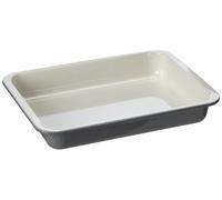 Zenker Casserole Dish Special Cooking 40,5x29,5x6 cm in grey-creme, Enamel, 40.5 x 29.5 x 6 cm