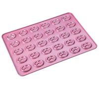 Zenker Creative Studio Pretzel Baking Tray for Snacks, Non-Stick Baking Tray for 30 Pretzels, Creative Baking (Pink, Silver) Qty 1