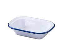 Zenker Enamel Medium Oblong Pie Dish, Vintage Design, Suitable for Oven
