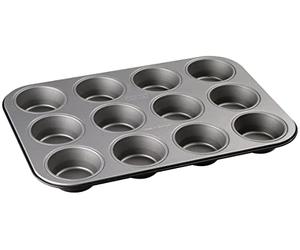 Zenker Energy 6910 Muffin Tray for 12 Muffins Non-Stick Classic Silver/Anthracite L 38.5 cm