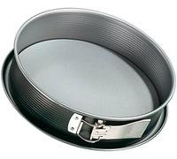 Zenker "Energy Springform with Flat Base, Stainless Steel, Anthracite/Silver, 26 cm Diameter