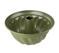Zenker Fluted Baking Mould 25cm, Ring Cake Tin, Green Vision Series, ECO, Resource Friendly & Climate Neutral Baking for Delicious Festive Cake, 25x11.25cm