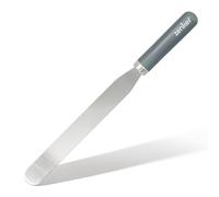 Zenker Long Stainless Steel Spring Spatula, Plastic Handle, Grey, 36.7x3cm
