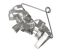 Zenker Patisserie Cookie Cutter, Tinplate, Silver, 3-7 x 1.7 cm, Set of 10