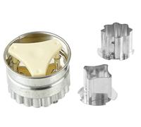 Zenker Patisserie Cookie Cutters - Linzer Cookie Cutters - Quantity: 1 x Set of 4 - Stainless Steel, Silver, 5.5 cm