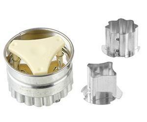 Zenker Patisserie Cookie Cutters - Linzer Cookie Cutters - Quantity: 1 x Set of 4 - Stainless Steel, Silver, 5.5 cm
