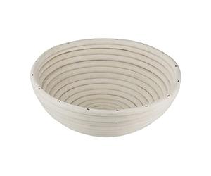 Zenker Proofing Basket Round Diameter 22 cm - Natural Rattan Proofing Basket for Homemade Bread - Provides Dough with Oxygen for Loose and Airy Breads