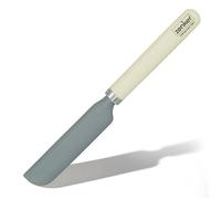 Zenker Silicone Long Spatula, Plastic Rounded Handle, for Scraping Jars and Hard to Reach Places, for Icing or Cake Decorating, Safe on Coated Pots and Pans, Dishwasher Safe, Cream, 32.5x3.5x2cm