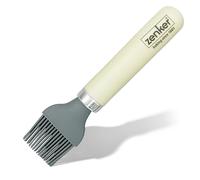 Zenker Silicone Pastry Brush with Non-Stick Flexible Bristles, Plastic Handle, Ideal for Coated Baking Tins, Pots, Pans, and Versatile Basting, 19x5x2cm, Cream