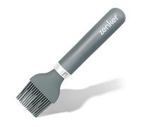 Zenker Silicone Pastry Brush with Non-Stick Flexible Bristles, Plastic Handle, Ideal for Coated Baking Tins, Pots, Pans, and Versatile Basting, 19x5x2cm, Grey