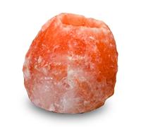 Zen'Light Himalayan Rock Salt Crystal Candle Holder 500g - 100% Authentic Natural Himalayan Salt Crystal - Hand Carved - Natural Material Candle Holder - Natural Shape
