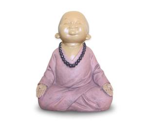 Zen'Light SB2 Buddha Figurine Baby SB2 Decoration Zen and Feng Shui for a Relaxing Atmosphere Gift Idea Lucky Charm Height 14 cm Colour: Beige and Dusky Pink Zen'Light Resin Pink