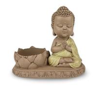 Zen'Light Statue Candle Holder CH03 - Inspirational Zen Figure - Lucky Charm Positive Concentration - Candle Holder Lantern - Height 11.5 cm