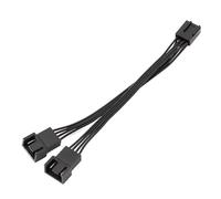 Zenlir 2Way 4Pin Pwms Fan Y Splitter Cable For PC Cooling Systems Thermals Regulated Fan Speed Management Solution 14cm/5.51in Pwms Thermals Control Y Cable