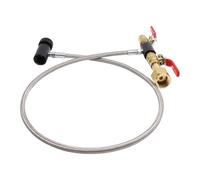 Zenlir 36inch Stainless Steel CO2 Cylinder Refill Adapter Hose CO2 Station Connector For Filling Cylinder Maker Container