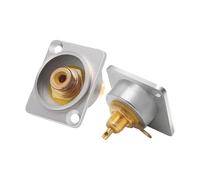 Zenlir Direct Plug or Solderable Female to Female Adapters for TVs Speakers Amplifiers for Enhances Device Connectivitys Socket Panel