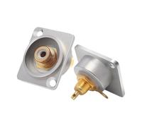 Zenlir Direct Plug or Solderable Female to Female Adapters for TVs Speakers Amplifiers for Enhances Device Connectivitys Socket Panel