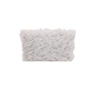 Zenlir Fashionable Handbag Wrinkles Resistant Fabric Evening Bag Elegant Floral Embroidery Dinner for Women and Girls Breathable Fabric Handheld