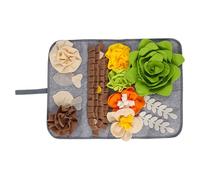 Zenlir MultiFunctional Snuffle Pad Treats Feeder for Small Animal Slow Eating Cognitive Skill Mental Stimulation Puzzle Toy Dog Sniffing Pad