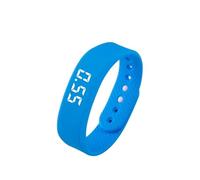 Zenlir Quiet Wake Up Wristband Gentle Beating Alarm Step Meter Music Control Weather Display Round Screen For Light Slumberers Allocated Spaces Travel Friendly Quiet Alarm Watch