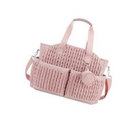 Zenlir Waterproof Insulated Bag Polyester Fabric Quilted Pattern Adjustable Strap Storage Organiser for Baby Cares Essential Waterproof Bag