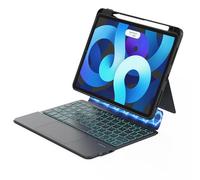 ZENLU iPad Case with Keyboard Detachable for 11inch iPad Pro (1/2/3/4 Gen) & 10.9/11inch iPad Air, Rugged Case with Trackpad, Pencil Holder, 7-Color Backlights, Vertical Kickstand (Black)