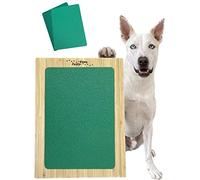 ZENLY PAWS Dog Scratch Board for Nails, Double Sided, File Paper Coarse and Fine Grit, Any Size Dog, Dog Nail File Board 16" x 12", Calming NailCare, Scratch Square for Dogs, Dog Scratch Pad For Nails