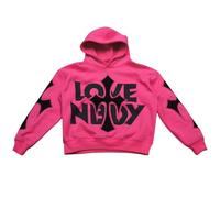 ZENMANCHEN Full Zip Hoodies for Men Over Face Y2k Hoodie Men Oversized Y2k Jacket Gothic Graphic Hoodies Vintage Sweatshirt, 2-2pink, Medium