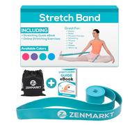 Zenmarkt Ballet Stretch Band for Girls - Exercise Bands for Dance, Ballet, Gymnastics, Cheerleading, Pilates Training Stretching Band Dance Stretch Bands for Flexibility Ballet Barre E-Book (Teal)
