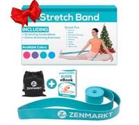 Zenmarkt Ballet Stretch Band for Girls - Exercise Bands for Dance, Ballet, Gymnastics, Cheerleading, Pilates Training Stretching Band Dance Stretch Bands for Flexibility Ballet Barre E-Book (Teal)