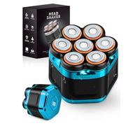 Zenmos Mens Head Shaver Bald - 7D Electric Bald Head Shavers for Men with LED Display, Waterproof IPX5 Hair Shavers for Men Bald Head, Magnetic Blade Head Razors, Blue