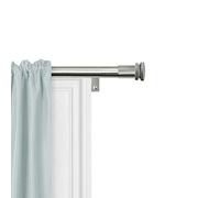 Zenna Home Easy Install Window Rods, 18 to 48 Inches, Brushed Nickel