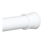 Zenna Home Tension Shower Curtain Rod, 43-72 Inches, White