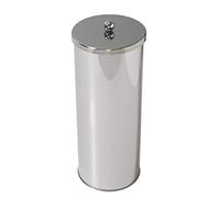 Zenna Home Toilet Paper Holder Stand, Enclosed Toilet Paper Storage Holds 3 TP Rolls, Rust Resistant Bath Tissue Holder with Lid, Stainless Steel