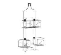 Zenna Home With Baskets That Slide Out to accommodate Hose, Versatile Storage Solution for Your Bath Area. Rust-Resistant Expandable Over-The-Shower Caddy, Bronze