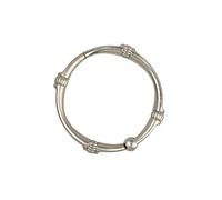 Zenna Home ZPC Zenith Products Corporation SSR007BN, NeverRust Rustproof Decorative Shower Rings, Brushed Nickel