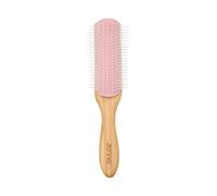 Zenner Bamboo Styling Brush - Adaptable Detangling Brush with Removable Nylon Rows - For Curly, Thick or Voluminous Hair - Lightweight Natural Bamboo Handle