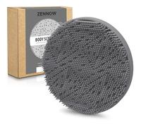 Zennow Silicone Body Scrubber - Loop Fin Bristles Loofah for Gentle Exfoliating & Lathering with Body Scrub & Wash, Durable & Hygienic, Deep Cleansing Exfoliator for All Skin Types - Shower Essential