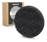 Zennow Silicone Body Scrubber - Loop Fin Bristles Loofah for Gentle Exfoliating & Lathering with Body Scrub & Wash, Durable & Hygienic, Deep Cleansing Exfoliator for All Skin Types - Shower Essential